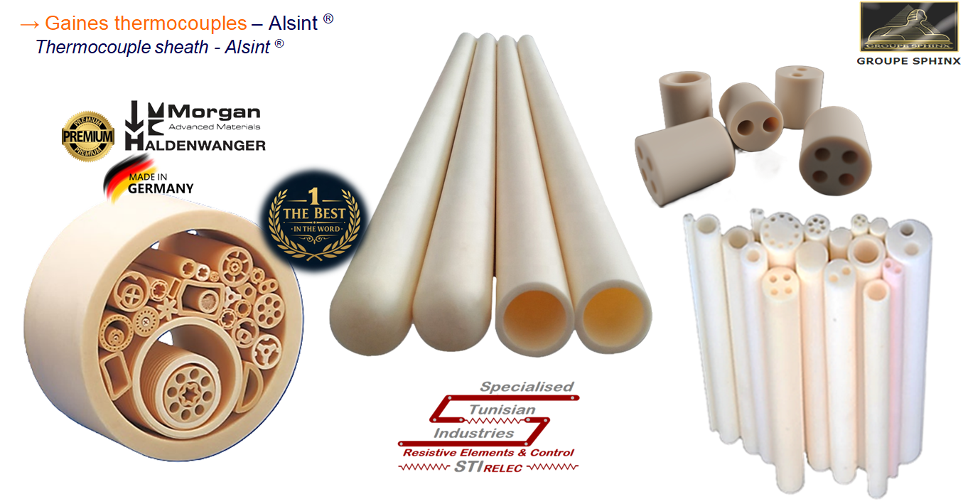 Image du produit Gaine de protection thermocouple & Isolateurs en céramique