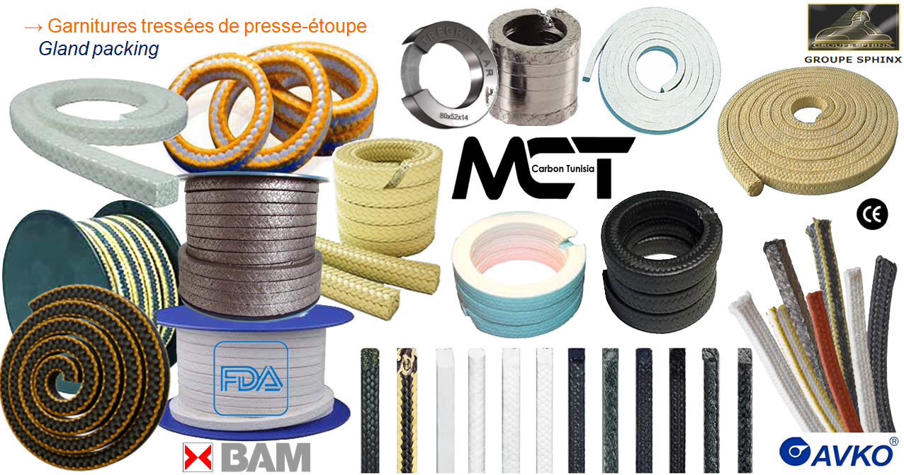 Image du produit Garnitures tressées pour presse-étoupe