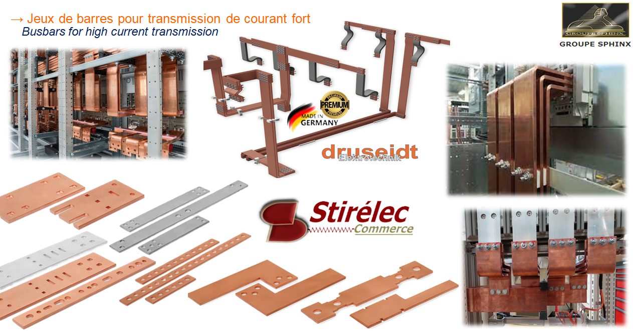 Image du produit Jeux de barres pour transmission de courant fort