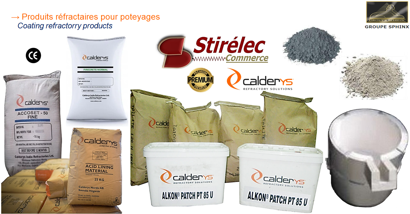 Image du produit Produits réfractaires pour poteyages