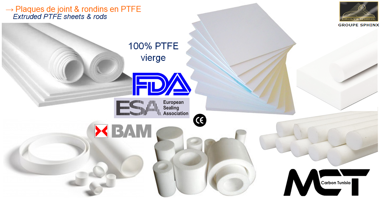 Image du produit Plaques de joint en PTFE extrudé