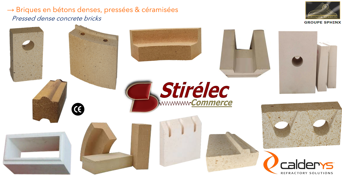 Image du produit Briques façonnées, pressées & céramisées